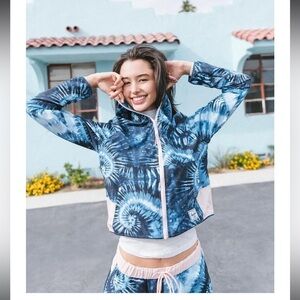 Herschel Supply Company Blue Tie-Dye Jacket